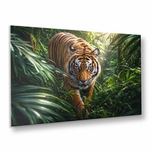 Bengal Tiger Jungle Tempered Glass Wall Art