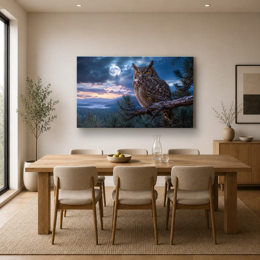 Wildlife Animals 4 tempered glass wall art displayed in a Kitchen Glass Wall Art Decor — premium UV-printed glass panel by Glass Wall Decor