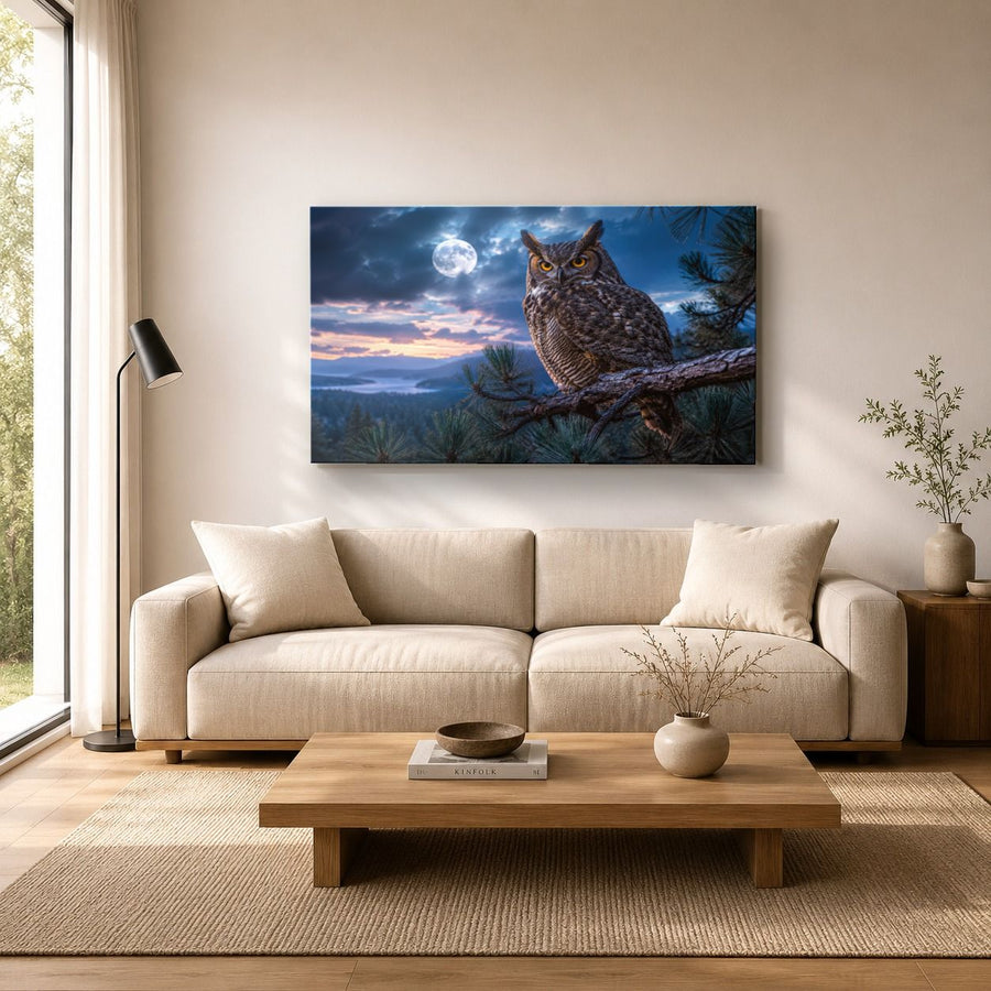 Wildlife Animals 4 tempered glass wall art displayed in a Living Room Wall Art Tempered Glass — premium UV-printed glass panel by Glass Wall Decor
