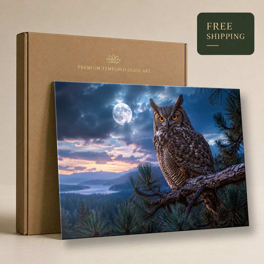 Wildlife Animals 4 tempered glass wall art displayed in a Tempered Glass Wall Art — premium UV-printed glass panel by Glass Wall Decor