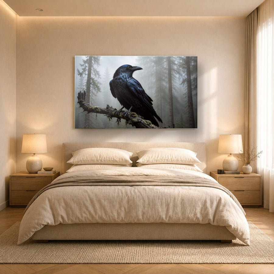 Wildlife Animals 5 tempered glass wall art displayed in a Bedroom Wall Art — premium UV-printed glass panel by Glass Wall Decor