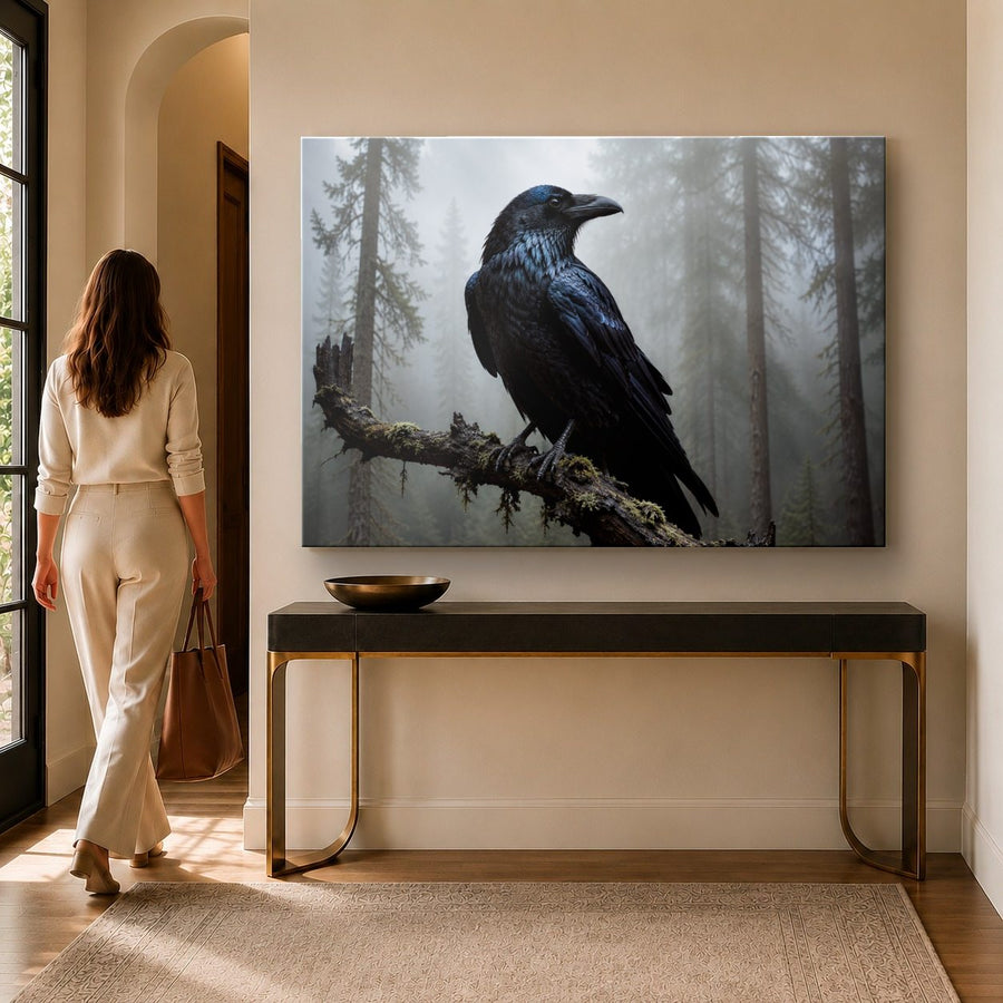 Wildlife Animals 5 tempered glass wall art displayed in a Entryway Wall Art — premium UV-printed glass panel by Glass Wall Decor
