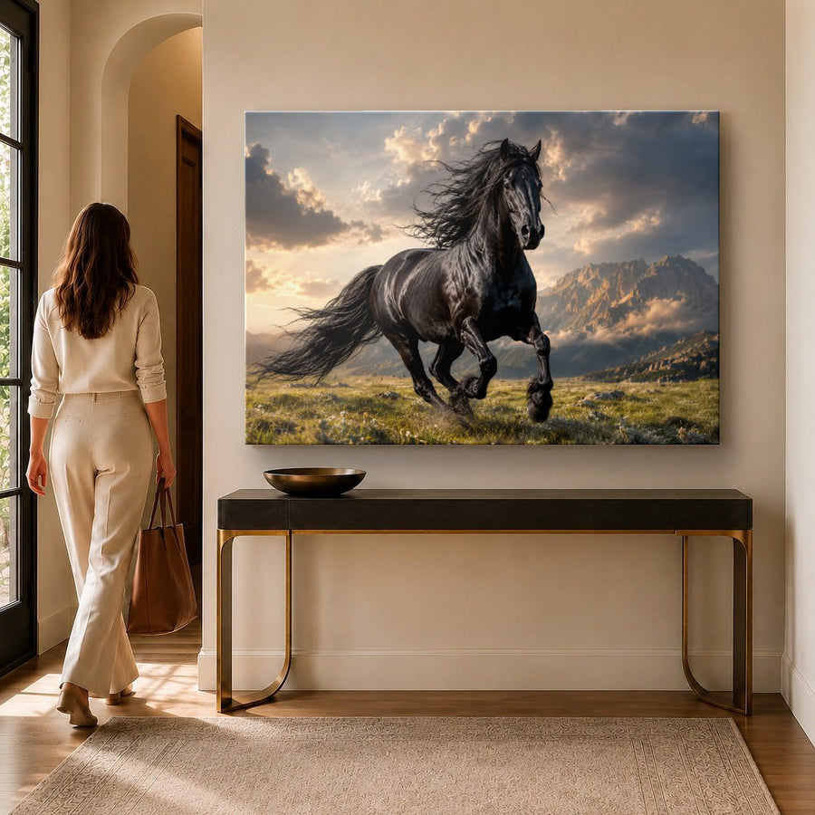 Wildlife Animals 6 tempered glass wall art displayed in a Entryway Wall Art — premium UV-printed glass panel by Glass Wall Decor