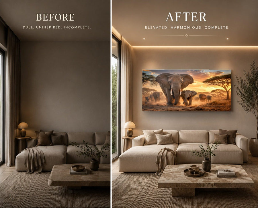 Wildlife Animals 7 tempered glass wall art displayed in a Living Room Wall Art — premium UV-printed glass panel by Glass Wall Decor