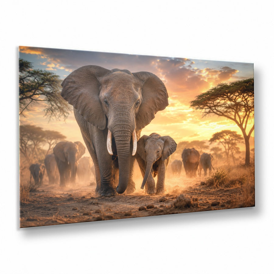 Wildlife Animals 7 tempered glass wall art displayed in a Thumbnail — premium UV-printed glass panel by Glass Wall Decor
