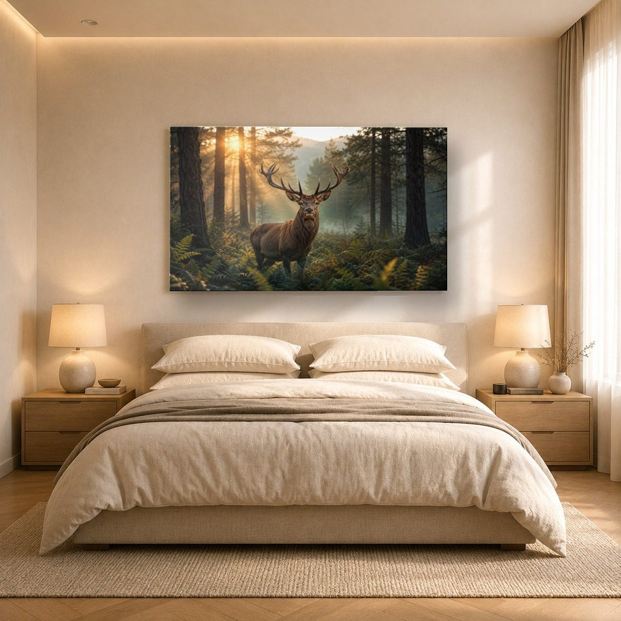 Wildlife Animals 8 tempered glass wall art displayed in a Bedroom Wall Art — premium UV-printed glass panel by Glass Wall Decor