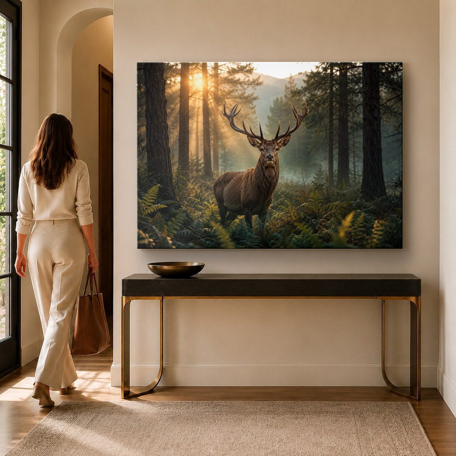Wildlife Animals 8 tempered glass wall art displayed in a Entryway Wall Art — premium UV-printed glass panel by Glass Wall Decor