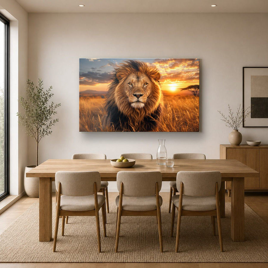 Wildlife Animals 9 tempered glass wall art displayed in a Kitchen Glass Wall Art Decor — premium UV-printed glass panel by Glass Wall Decor