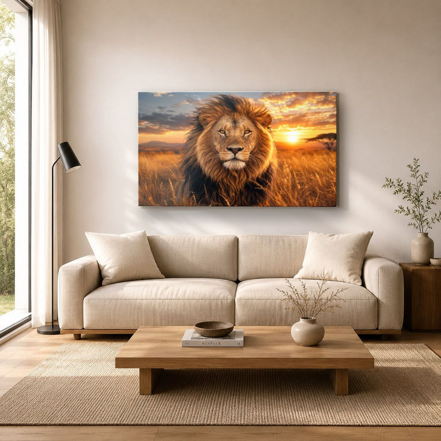 Wildlife Animals 9 tempered glass wall art displayed in a Living Room Wall Art Tempered Glass — premium UV-printed glass panel by Glass Wall Decor