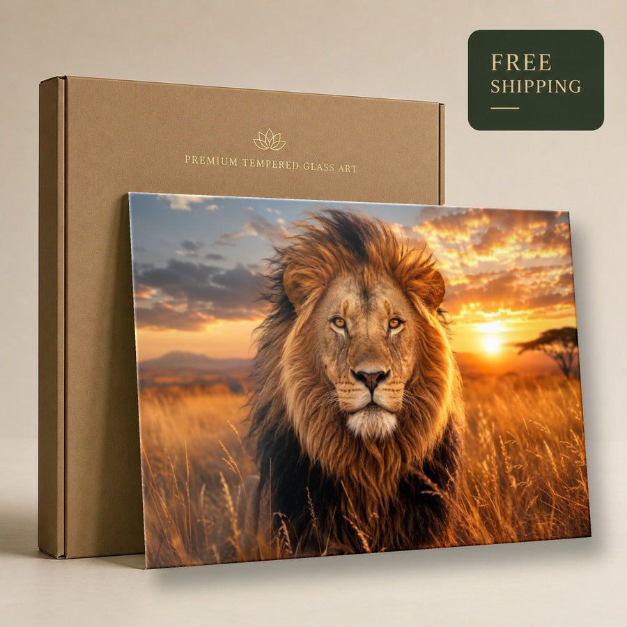 Wildlife Animals 9 tempered glass wall art displayed in a Tempered Glass Wall Art — premium UV-printed glass panel by Glass Wall Decor