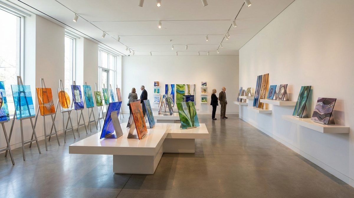 Glass wall art collections