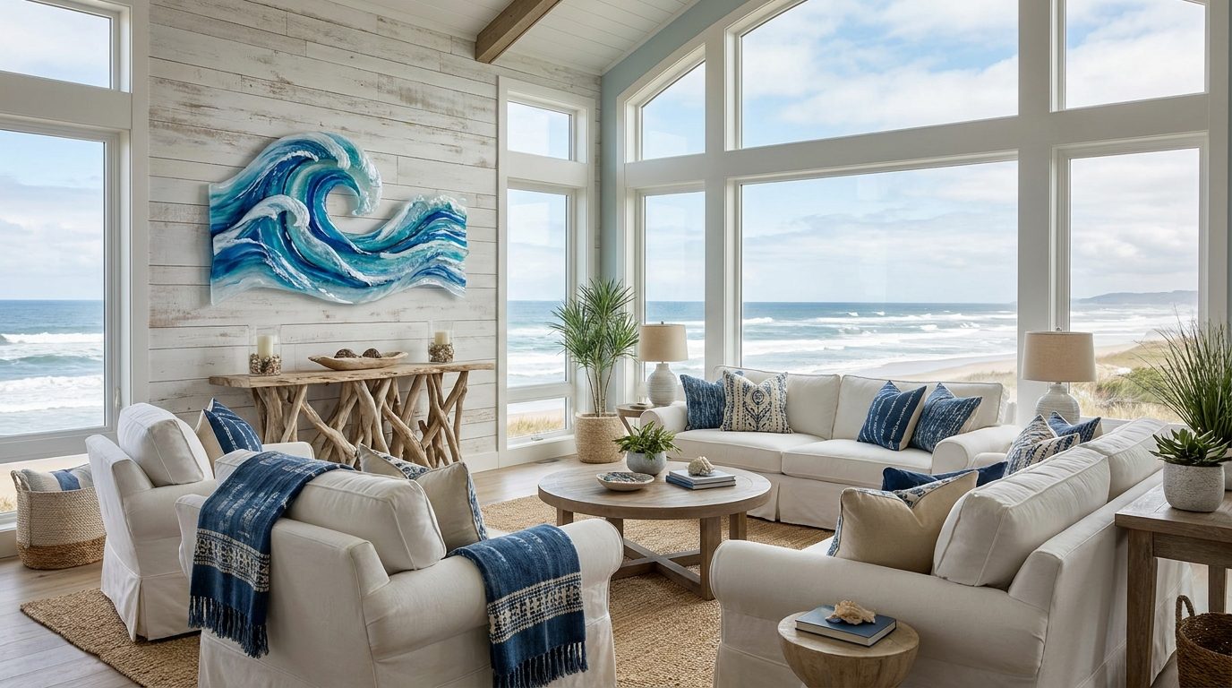 Ocean Glass Wall Art | Coastal Tempered Glass Prints | GWD